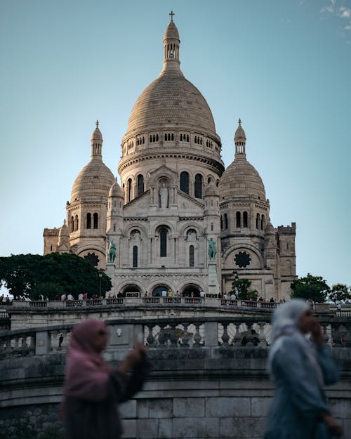 The Basilica of the Sacred Heart of Montmartre in Paris, France 