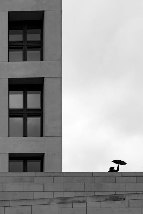 Gratis stockfoto met buitenkant van het gebouw, gebouw, grayscale