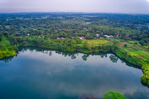 Aerial View Photo of Body of Water