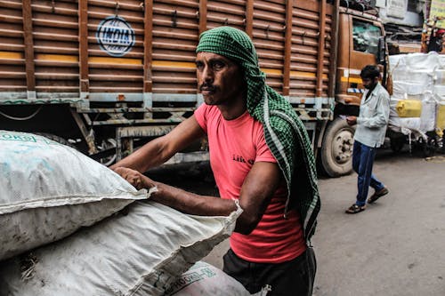 Indiase Mannen Aan Het Werk