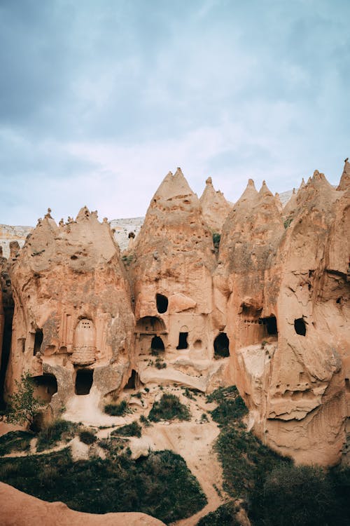 Houses in Rock Formations in Cappadocia