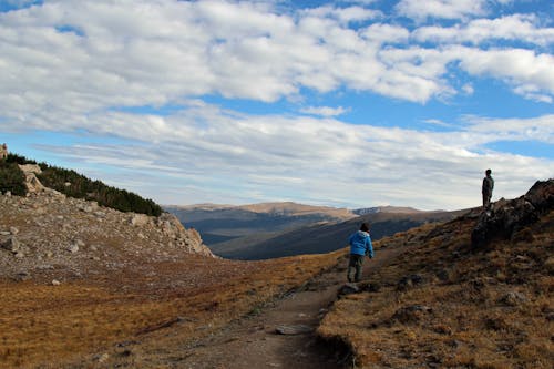 Free stock photo of dad, hiking, mountains