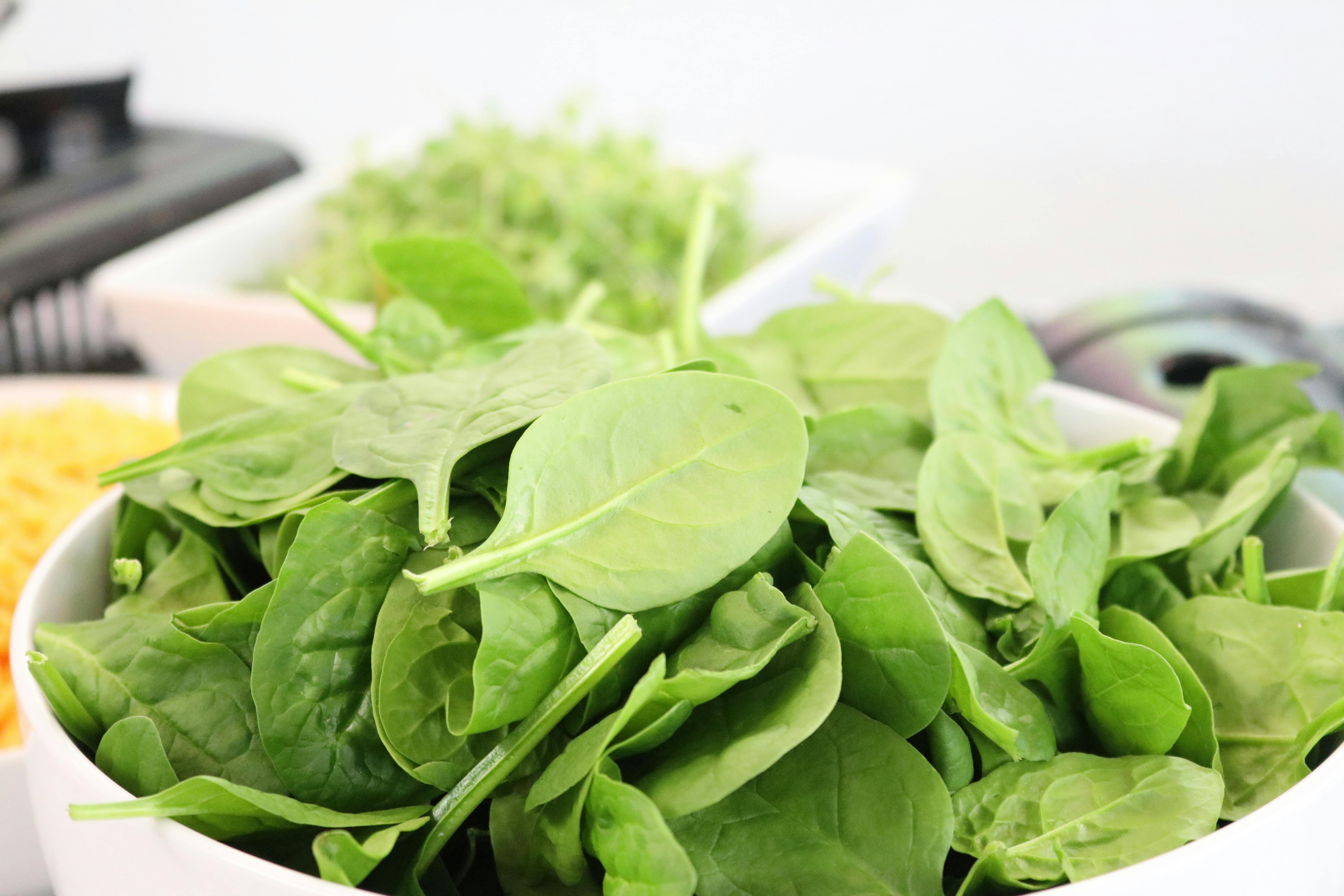 Bowl of spinach. | Photo: Pexels