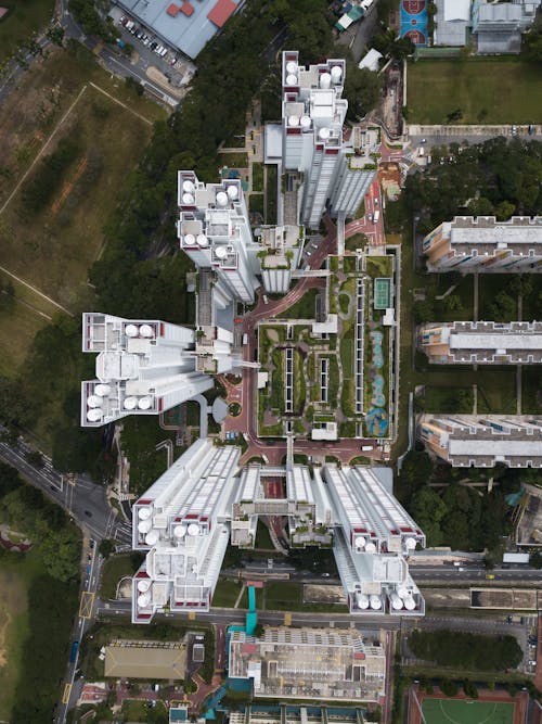 Aerial Shot Of Buildings