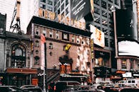 纽约时代广场繁华的新胜利剧院景色迷人