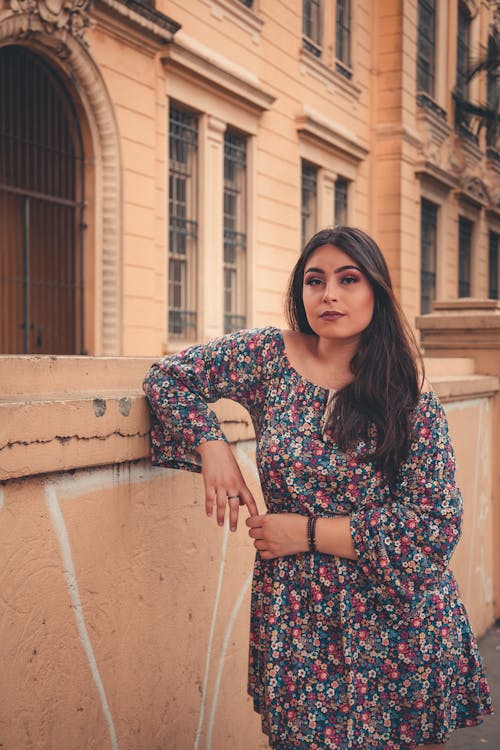 Woman Wearing Floral Dress