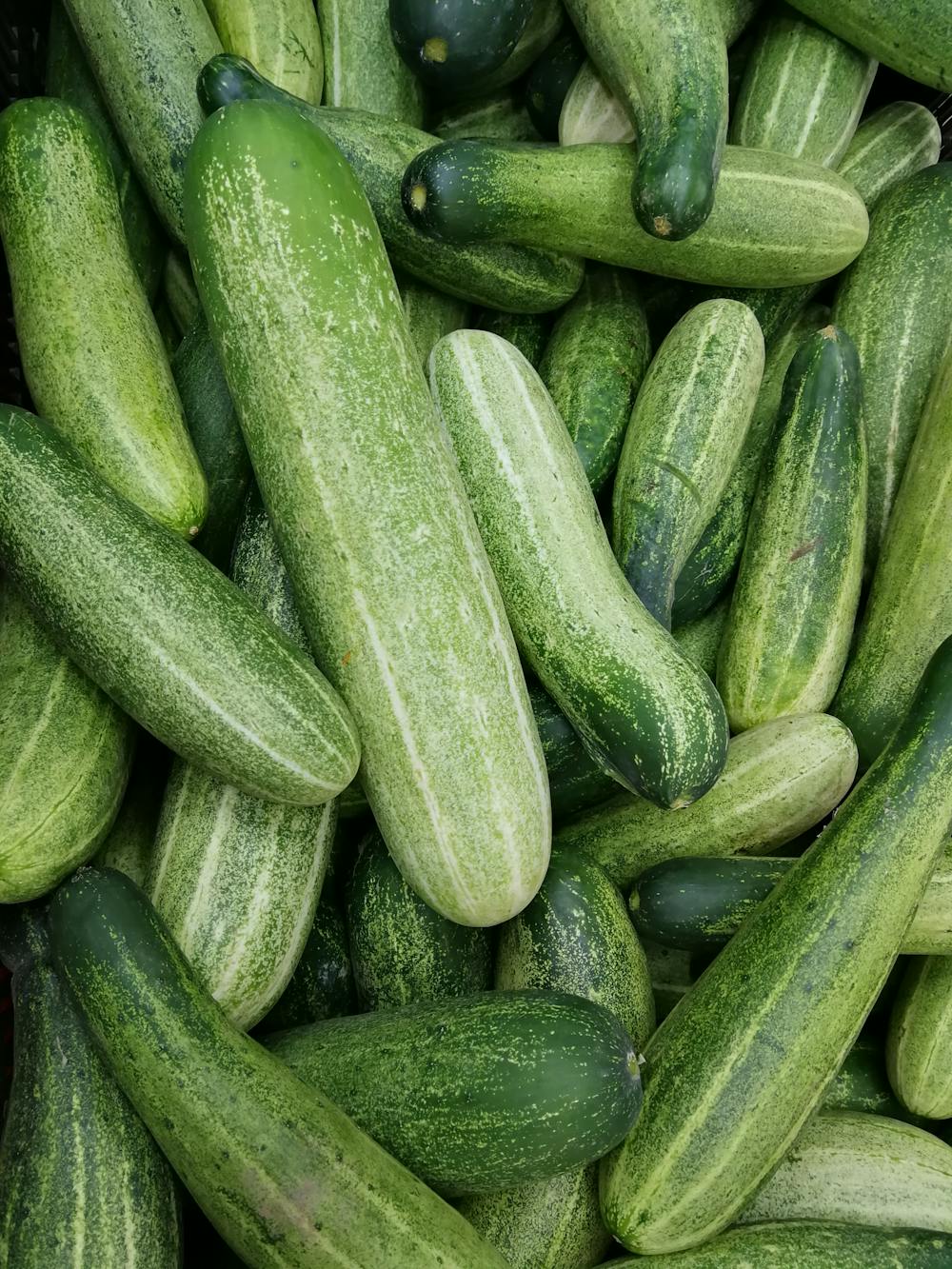 lots of cucumbers