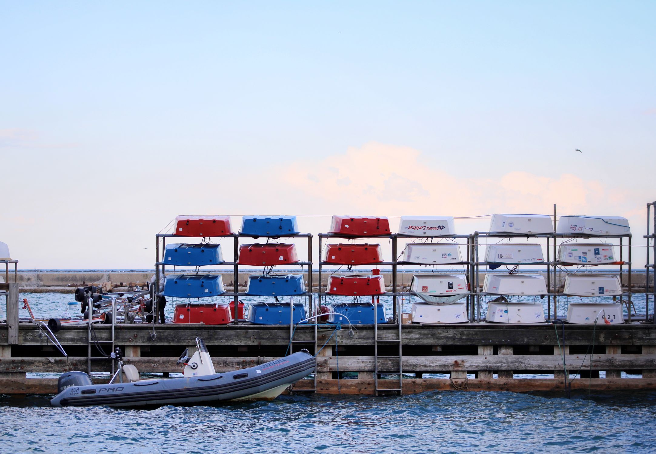 Outside Racking Marinas Boats on Rack in Marina · Free Stock Photo