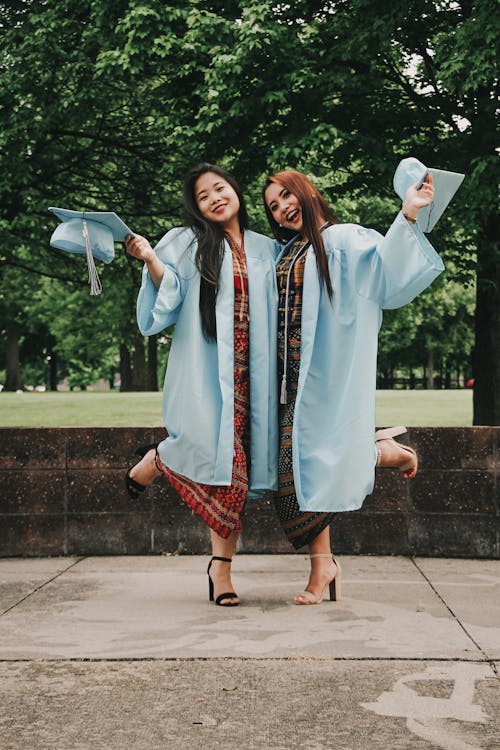 Free Two Women in Academic Gown Stock Photo