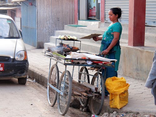 STREET CORN FRITTERS IN KATHMANDU 