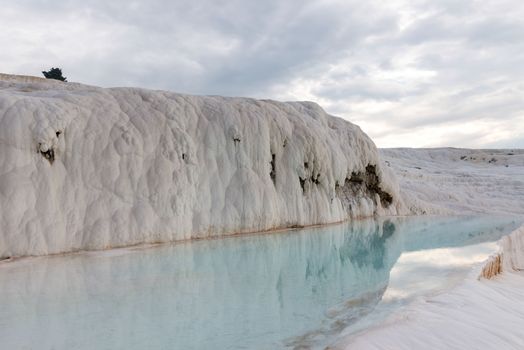 Travertine pools at dawn — Pamukkale