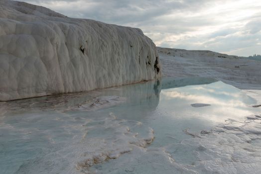 Travertine pools at dawn — Pamukkale
