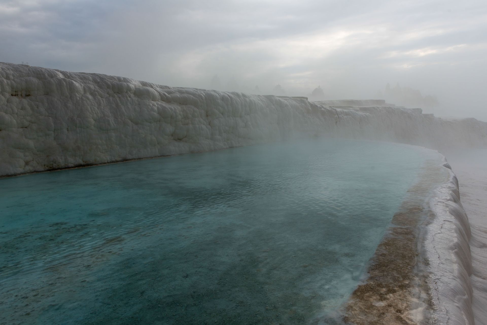 Thermal Spring Water of Pamukkale in Turkey
