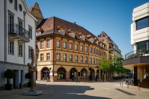 Free Explore the charming streets of Bregenz, showcasing traditional European architecture under the clear blue sky. Stock Photo