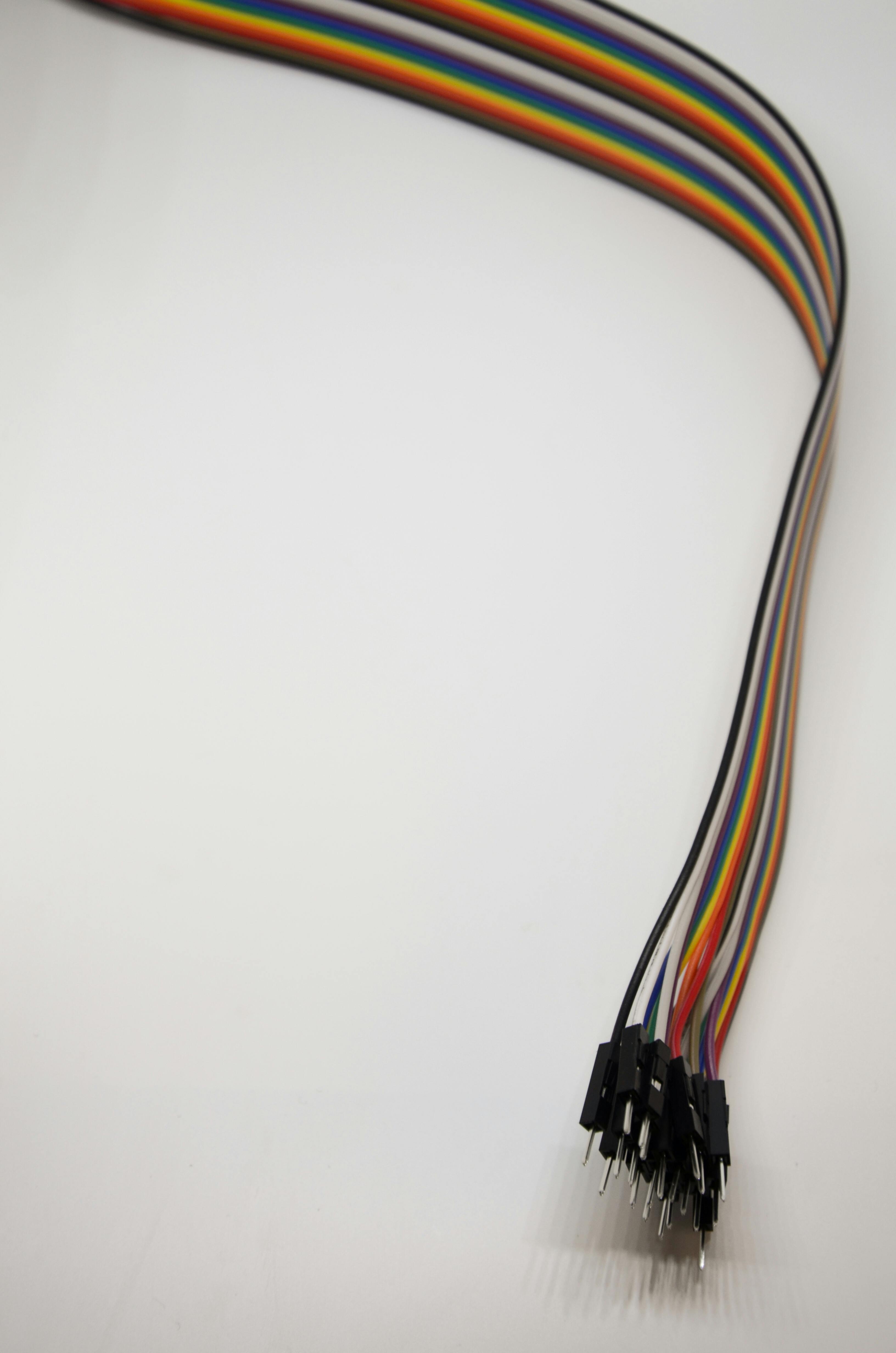 rainbow colored wires