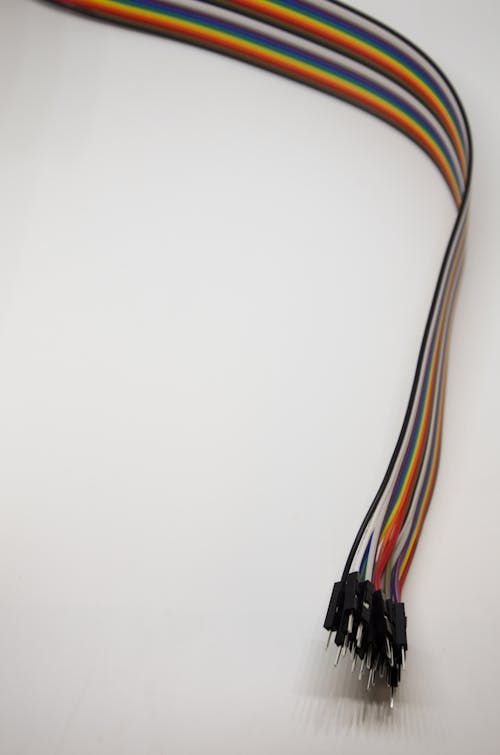 Free Rainbow Colored Wires Stock Photo