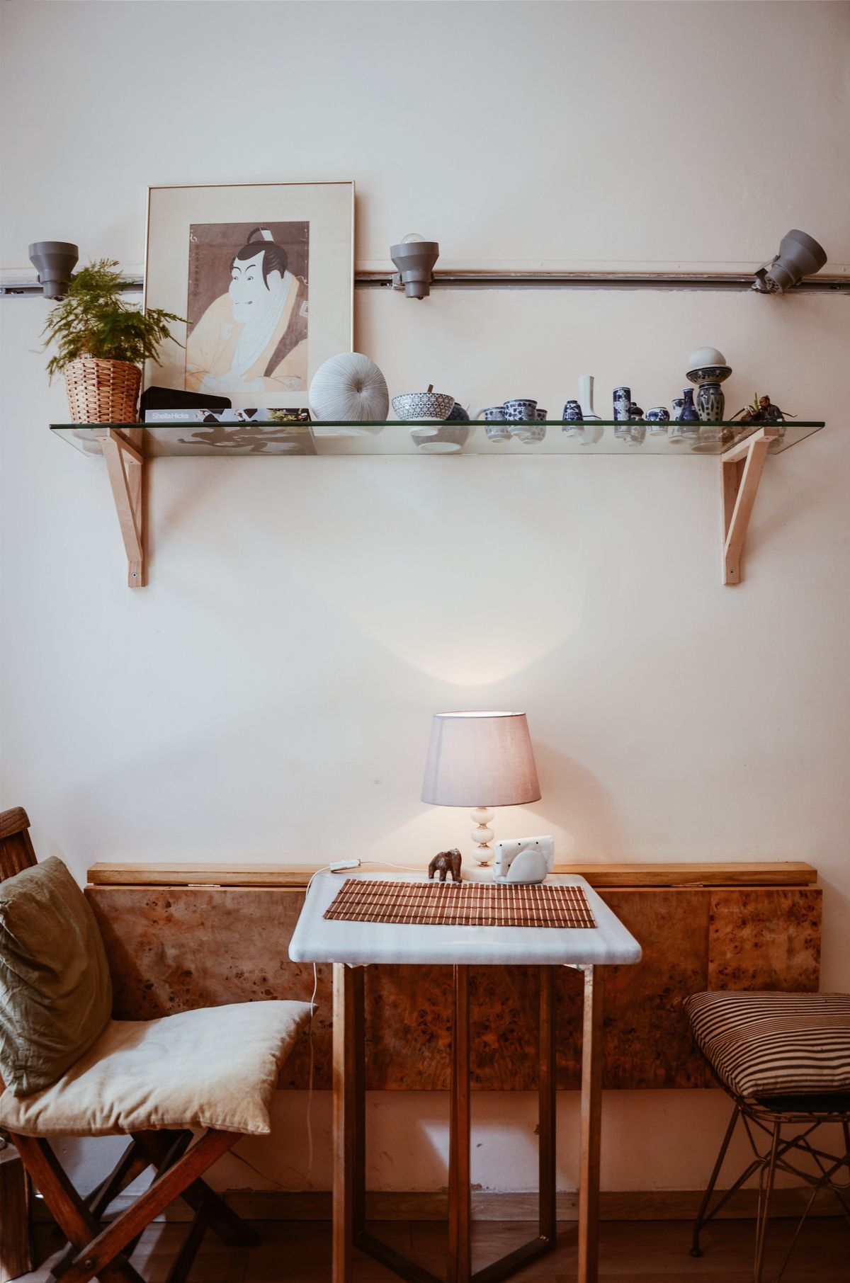Simple, tidy living room finished to a hospitality standard