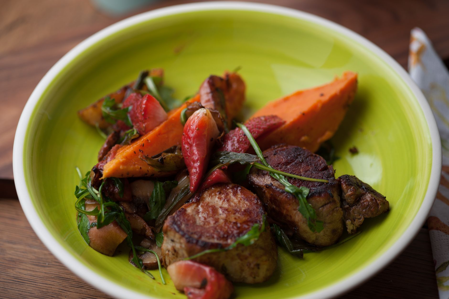 20-Min Brown Sugar Pork with Sweet Potato