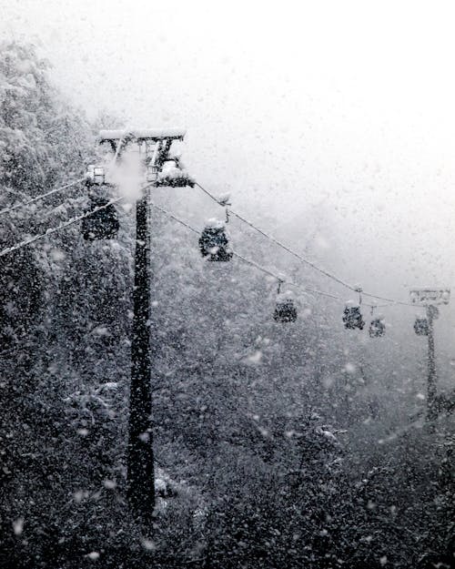 Fotos de stock gratuitas de invierno, nevar, teleférico