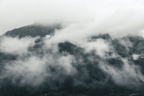 Misty Clouds Over Mountains
