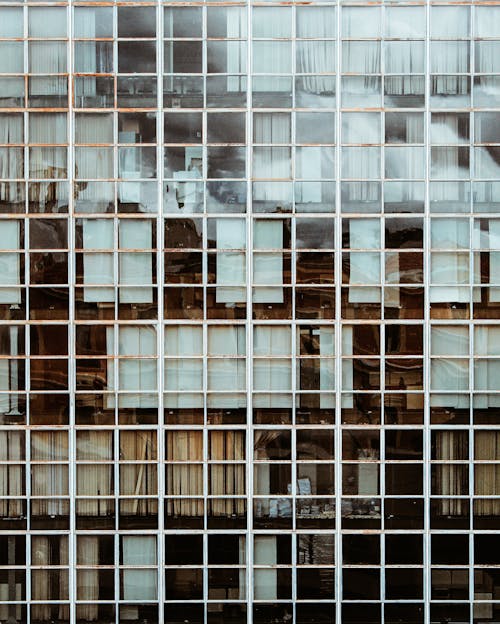 無料 高層ガラスの建物 写真素材