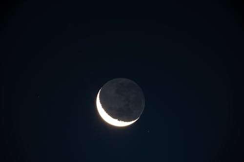 Immagine gratuita di brillare di terra, luna crescente