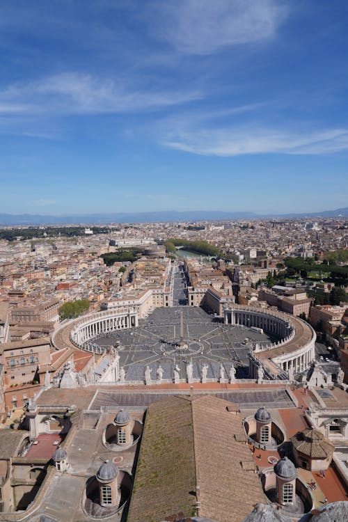 Vatican City: Vertical View from Saint Peter's Cathedral