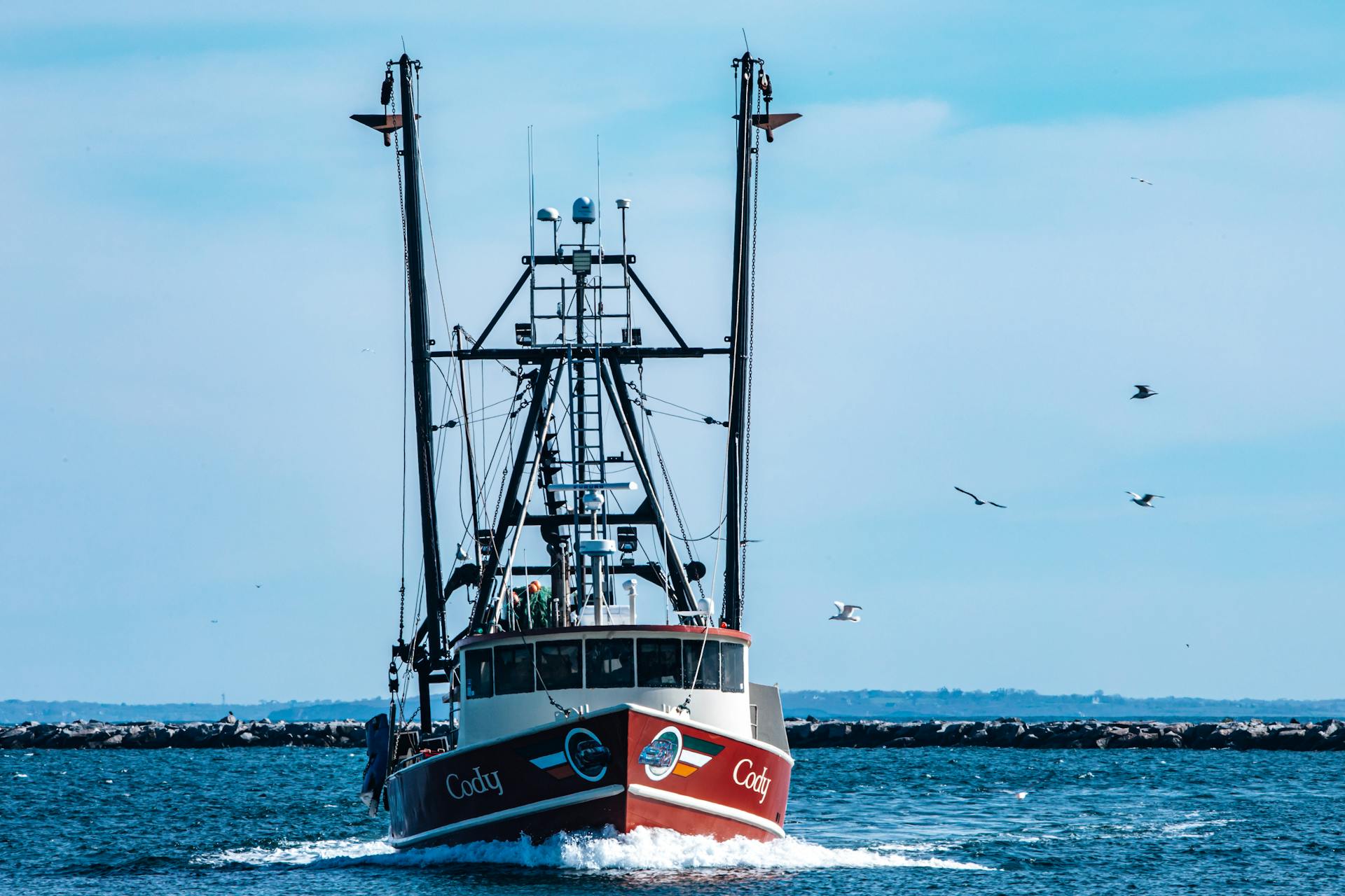 A Fishing Boat Sailing on the US East Coast