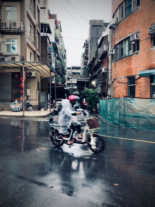 Free stock photo of after rain, motorcycle, road