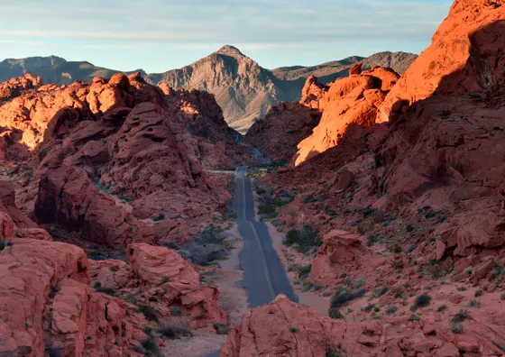 Red Aztec sandstone in Valley of Fire State Park, Nevada