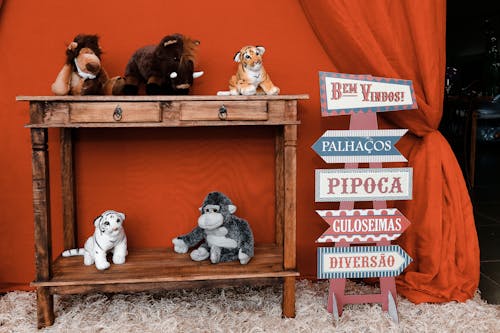 Five Assorted-animal Plush Toys