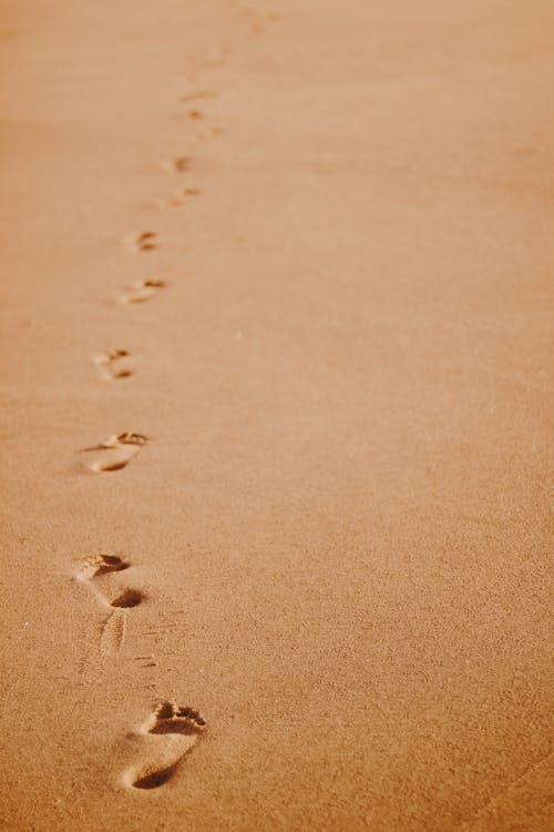 Footprints in the sand