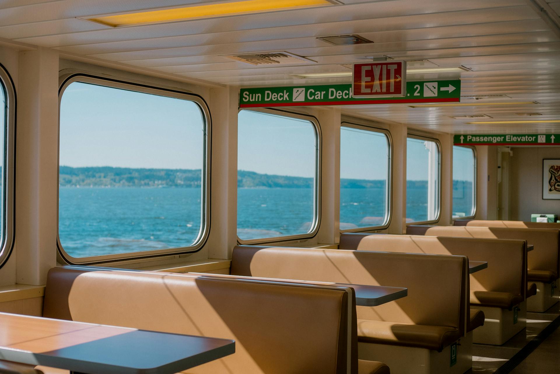 Interior of Vessel on Sea