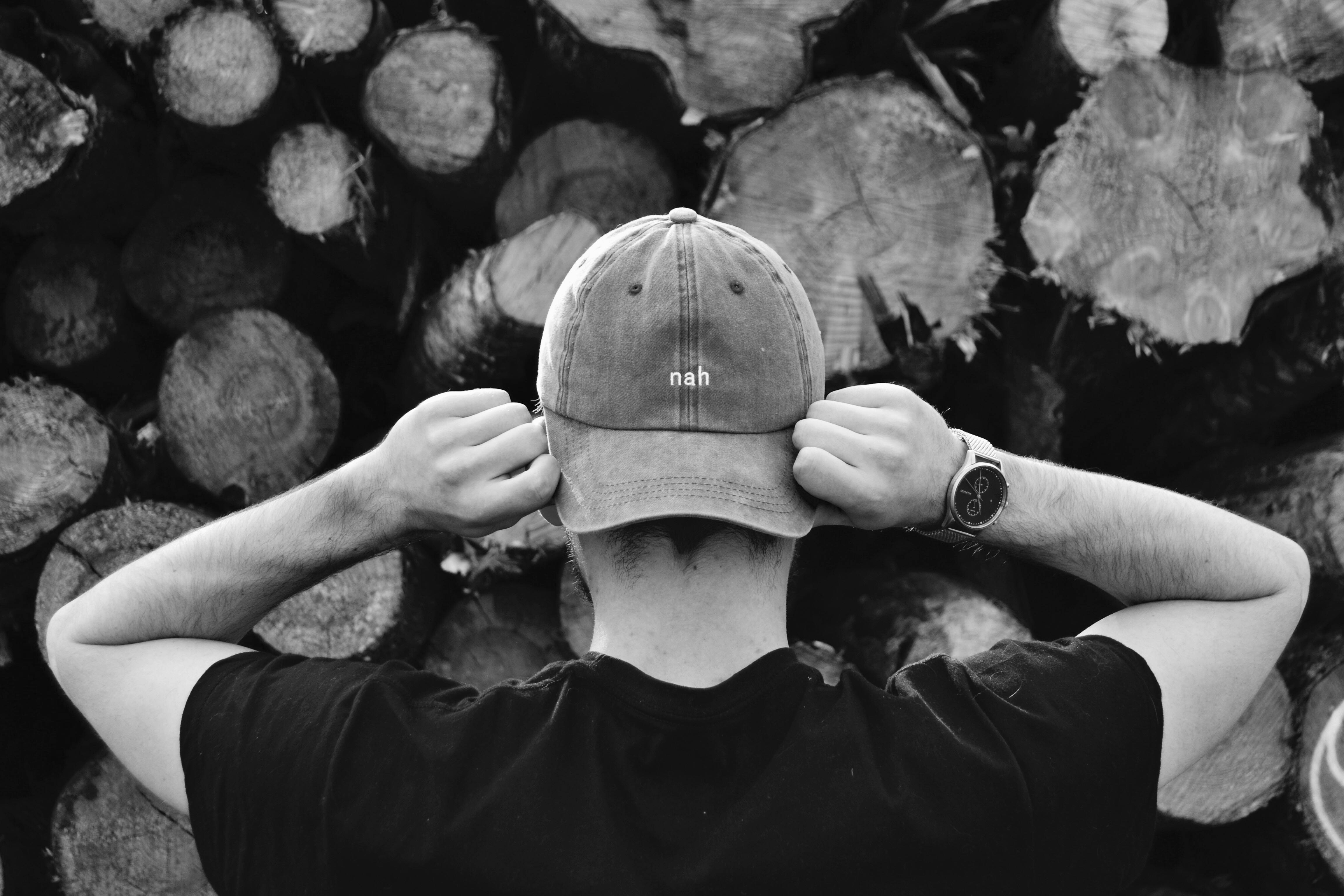 Man Holding His Hat · Free Stock Photo