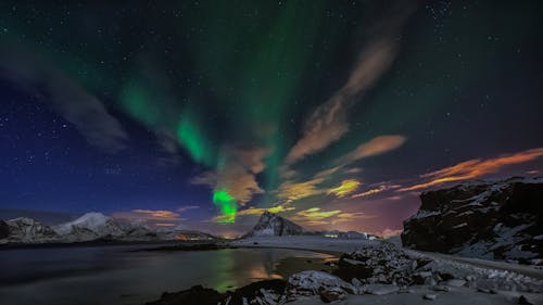Ingyenes stockfotó álomszerű, aurora borealis, csillagászat témában