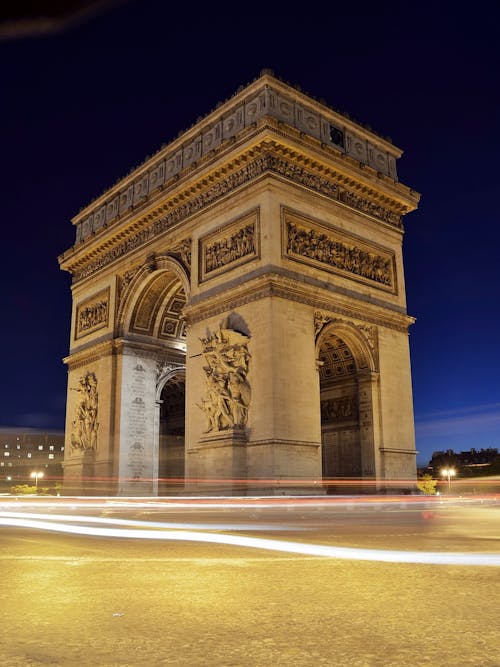 無料 凱旋門、パリ 写真素材