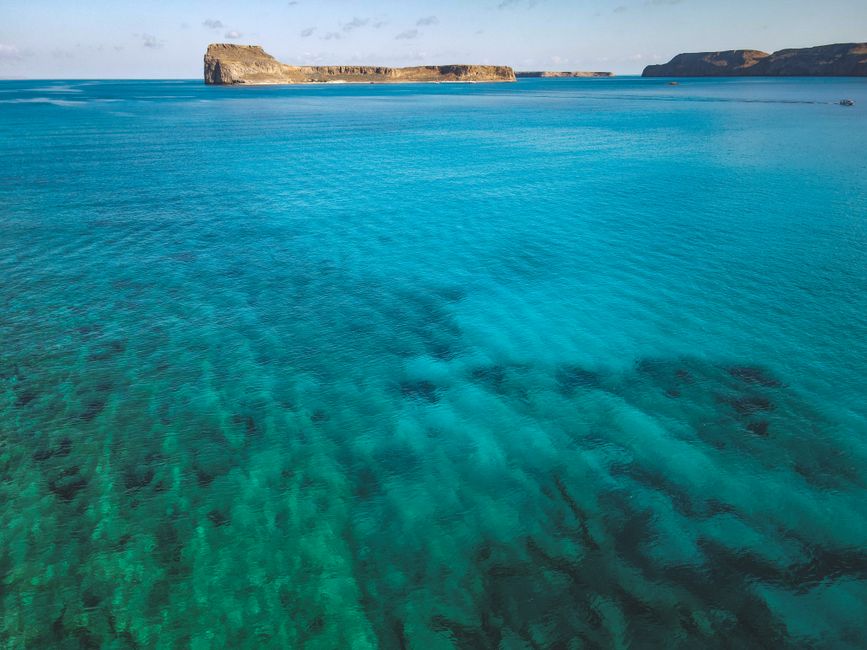 Crystal clear turquoise waters of the Blue Lagoon in Comino, Malta