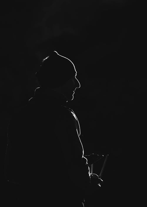 Free silhoutte of a man Stock Photo