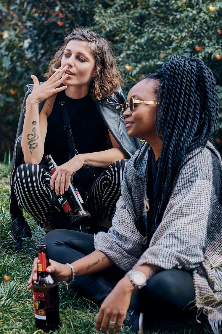 Couple Of Women Drinking