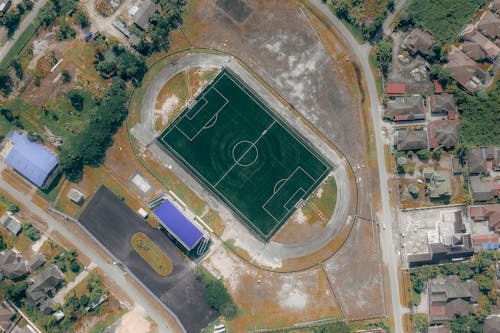 Top View Photography Of Football Field