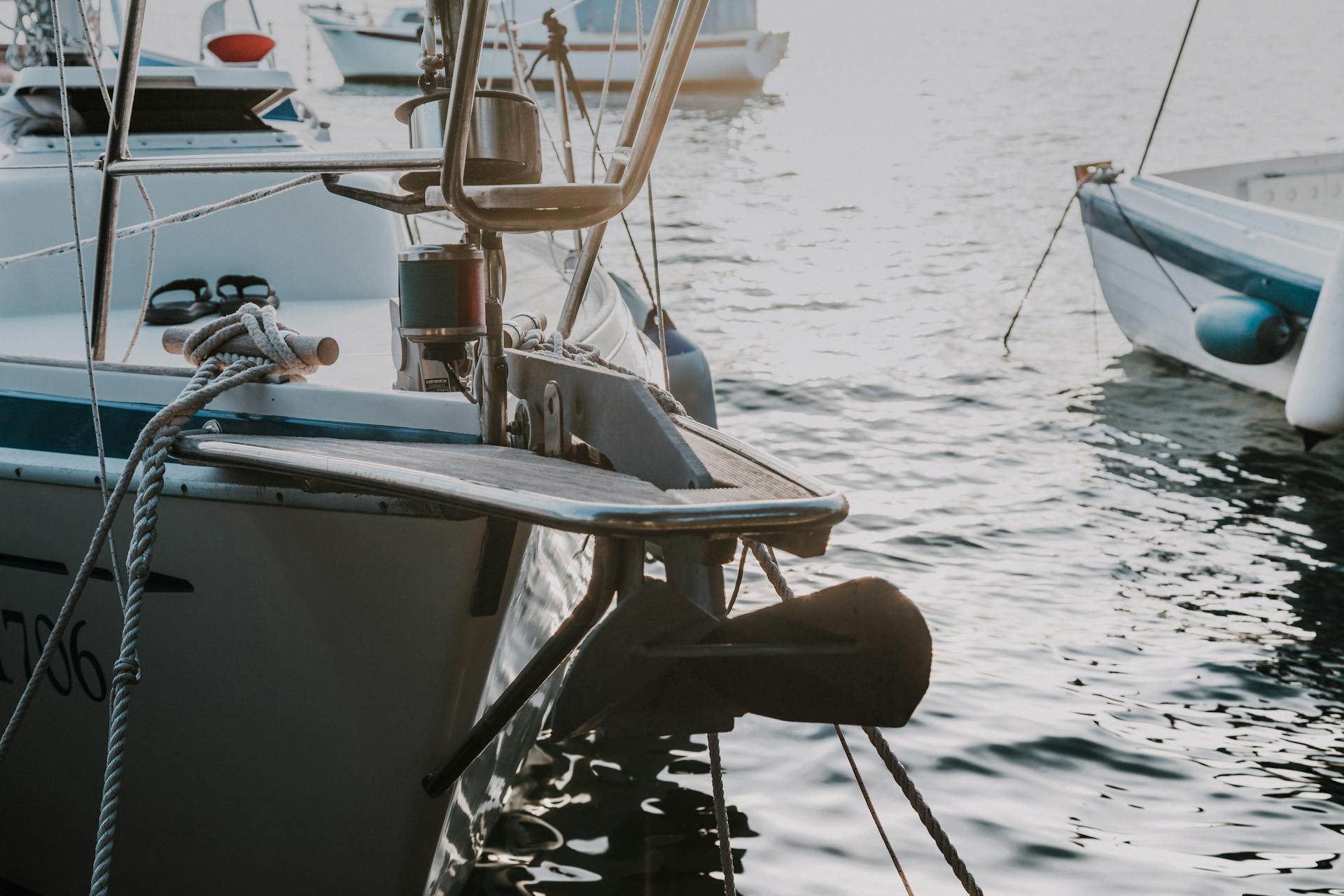 Close-Up View Of A Boat Deck