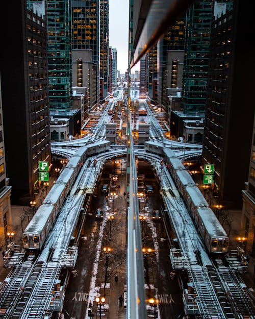 Foto Aérea De Linhas Ferroviárias