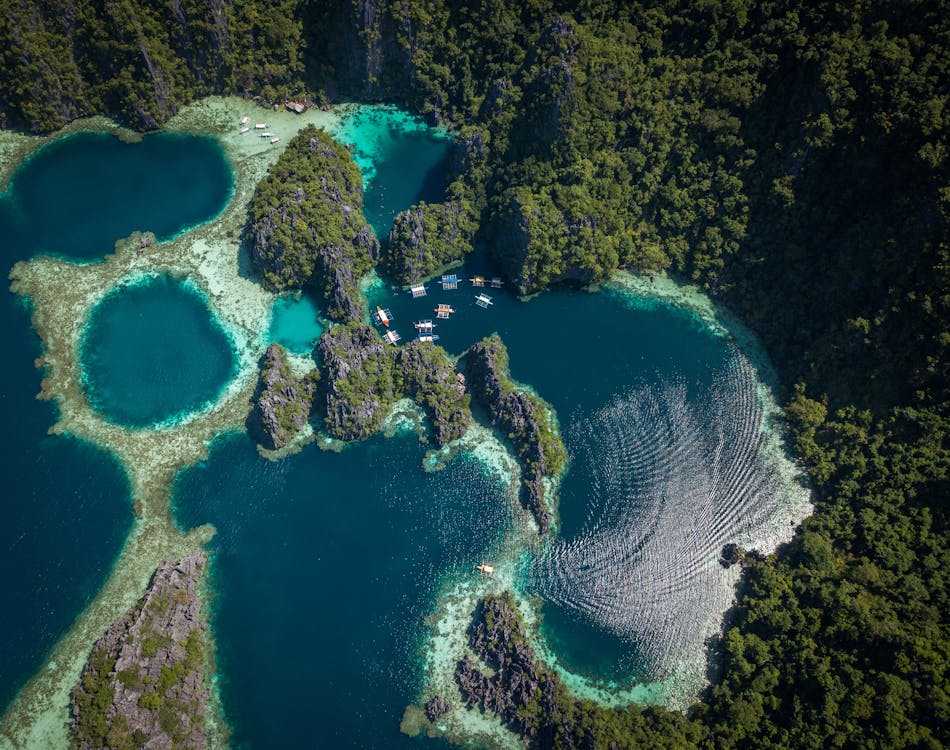 Photo Vue De Dessus De L'océan Pendant La Journée