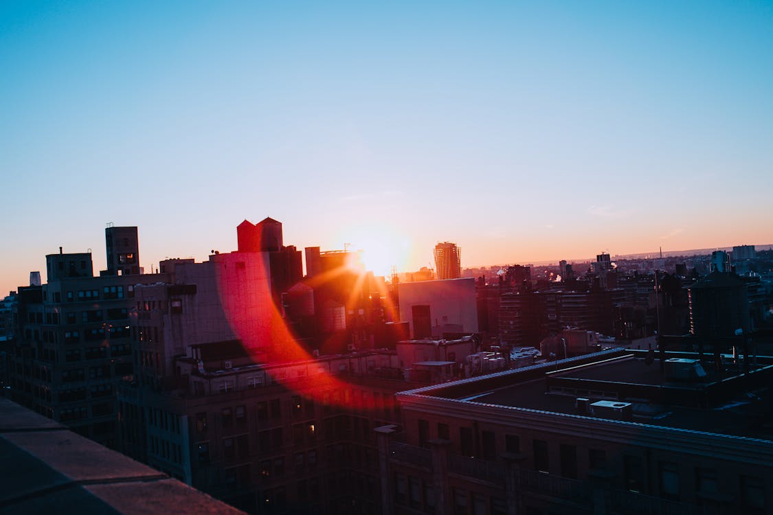 Sunset With Reflections