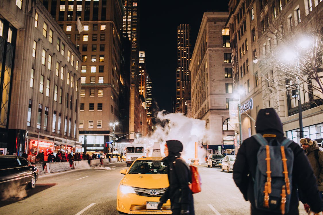 Woman Crossing The Street