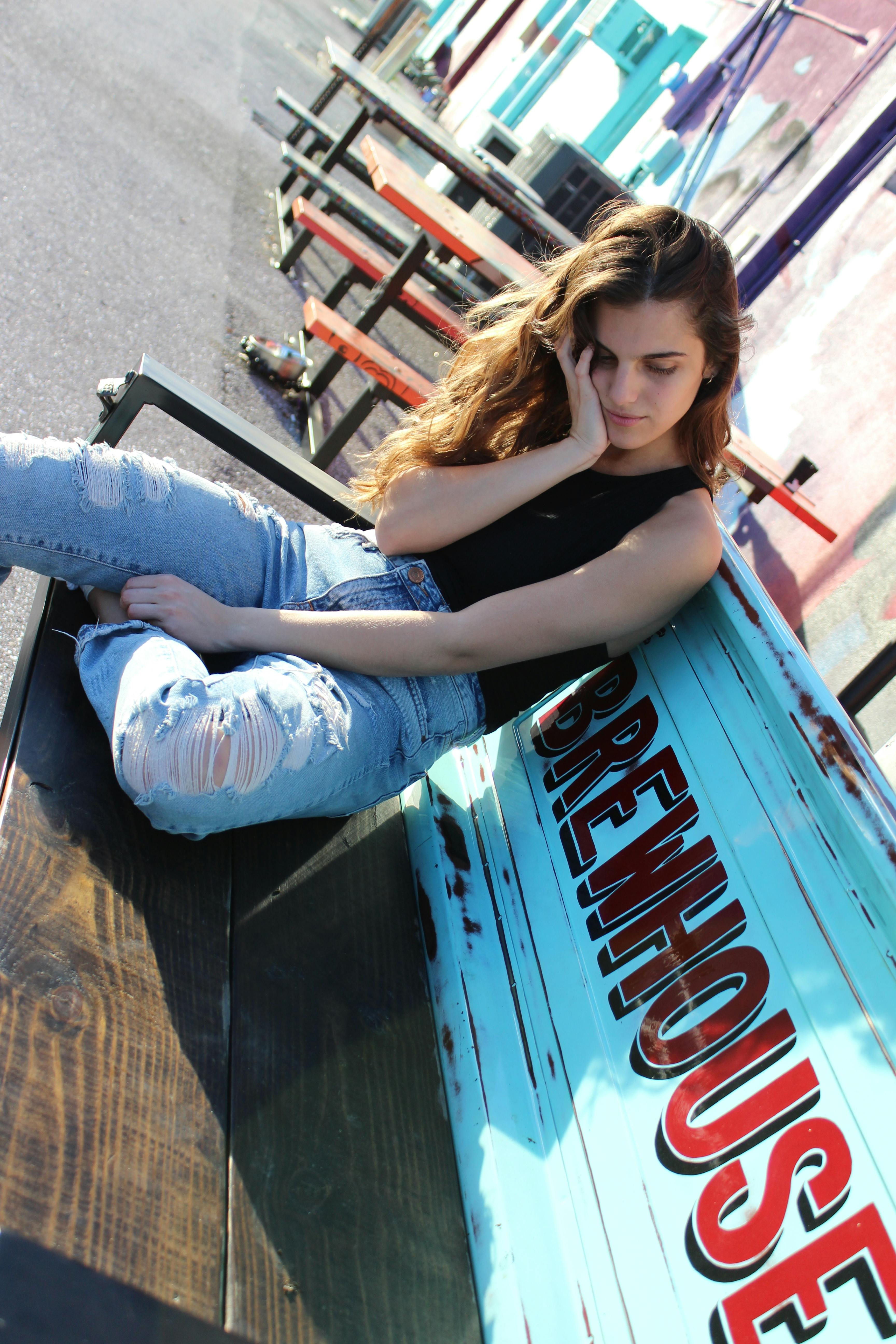 Free stock photo of brown hair, girl, hipster