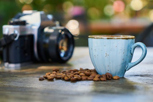 Yakın çekim Kahve Fincanı Fotoğrafı