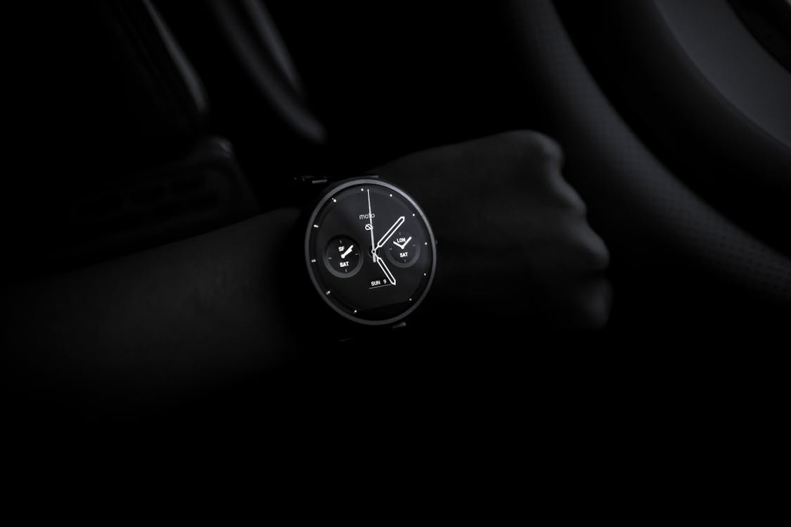 Free Person Showing Watch Stock Photo