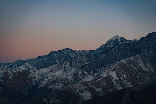 Barren Mountains at Dusk