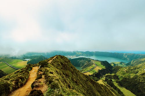 Foto d'estoc gratuïta de Açores, boira, llacuna